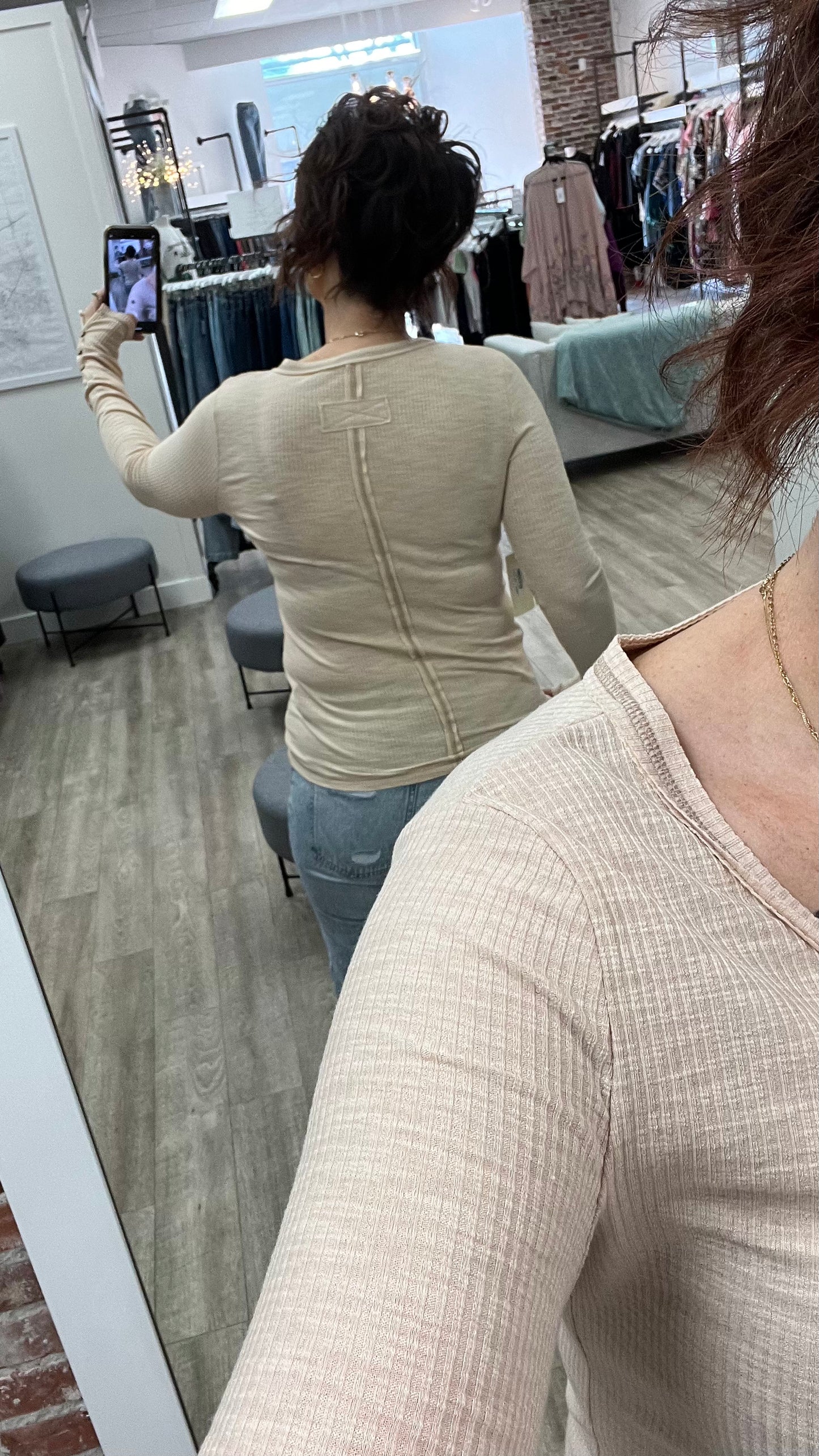 Leah Top in Beige