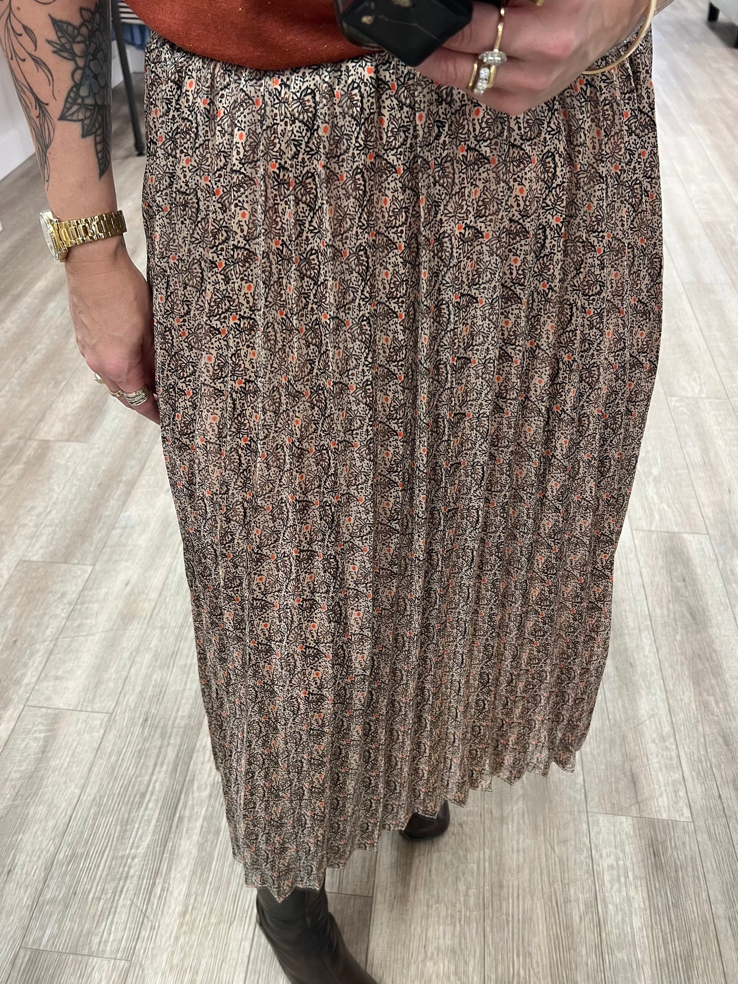 Flowy Skirt in Muted Clay