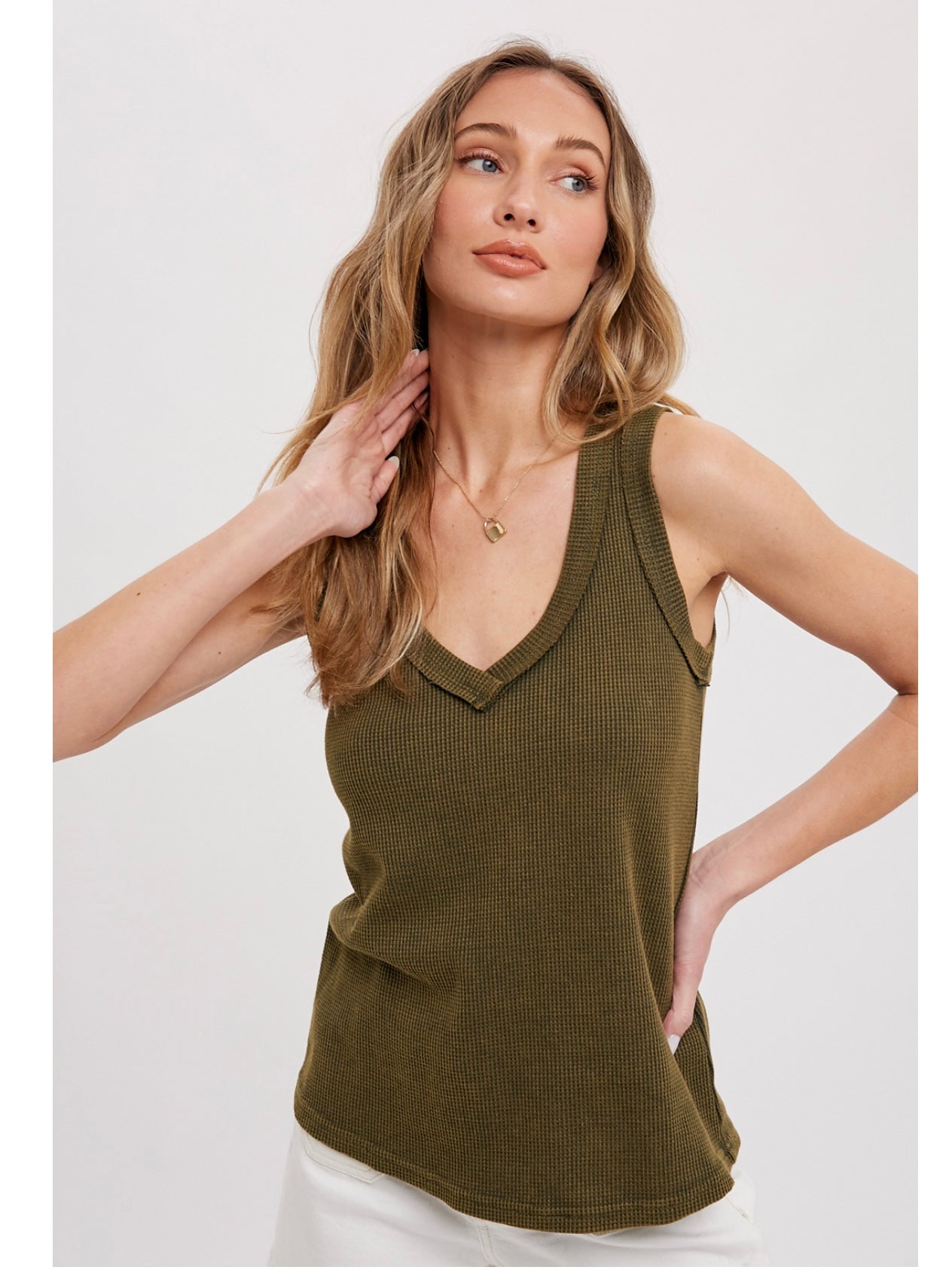 Essential Ribbed Tank in Army