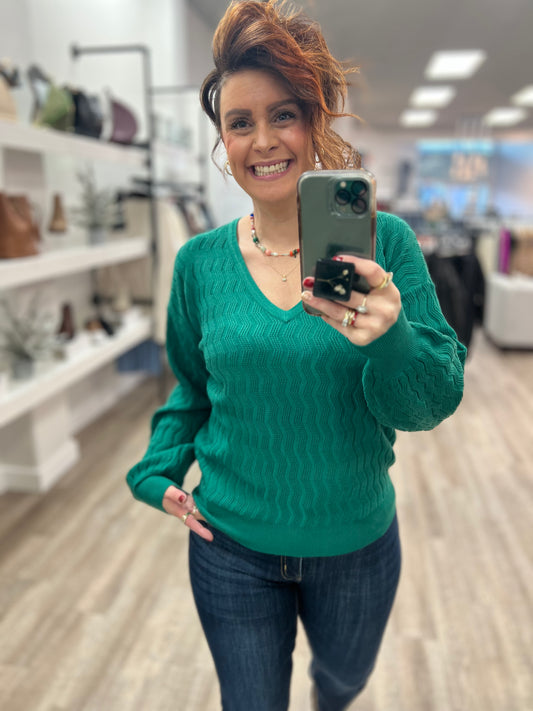Ivy Forest V-neck Sweater