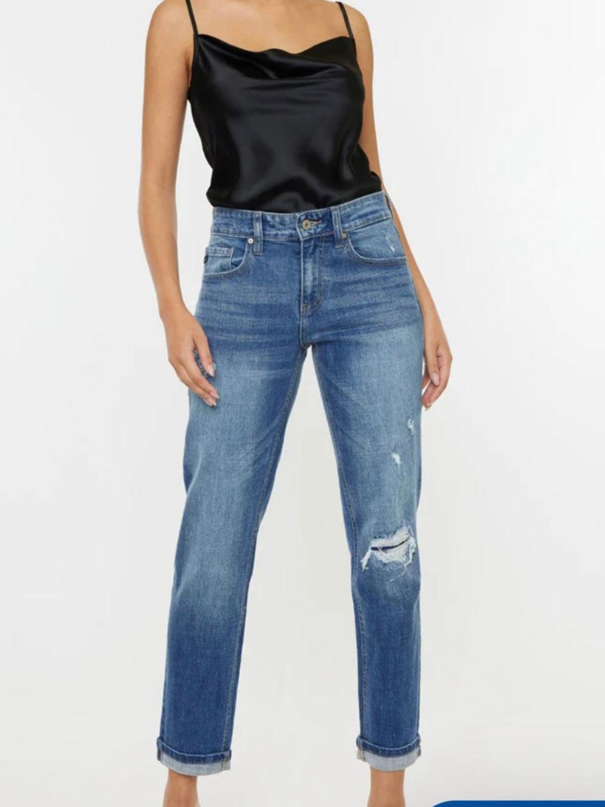 Kancan Lexington Mid Rise Boyfriend Jeans