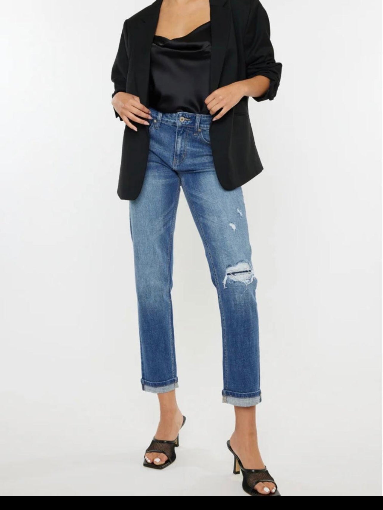 Kancan Lexington Mid Rise Boyfriend Jeans