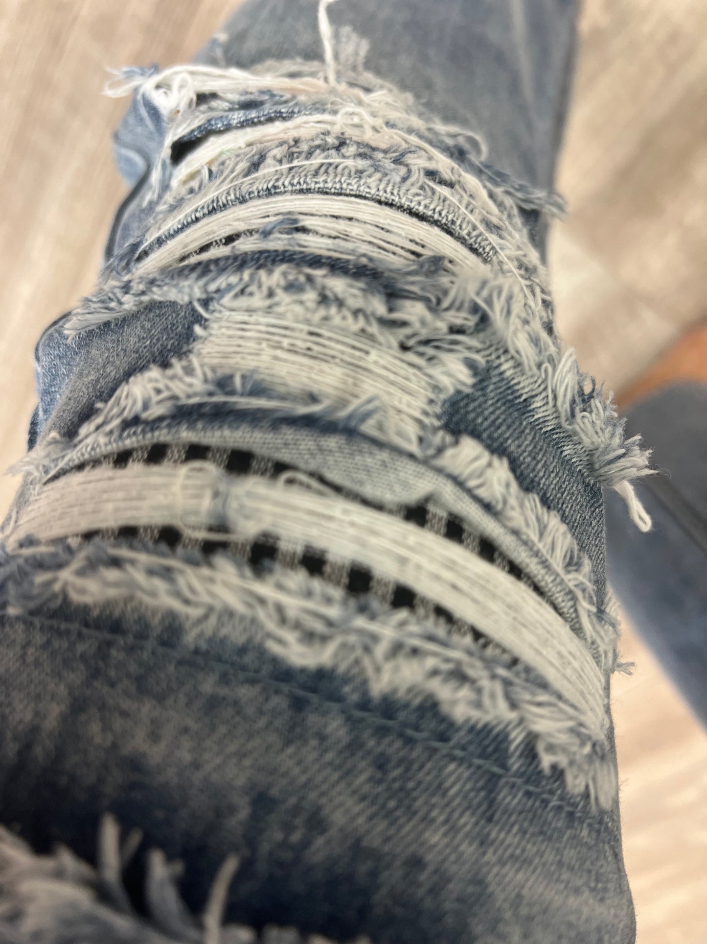 Patchwork Washed Denim Jeans