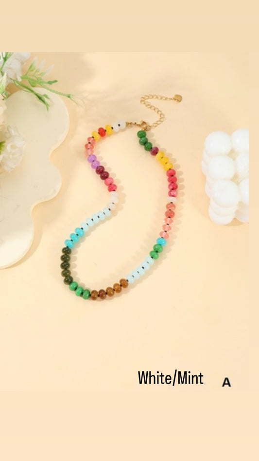 Natural Agate Gemstone Necklaces