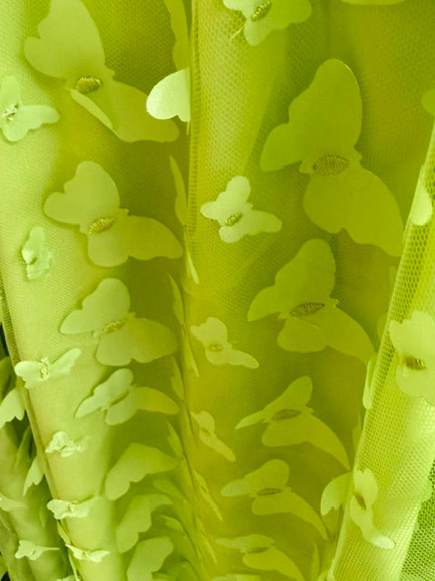 Bridgerton Butterfly Effect Dress in Lime