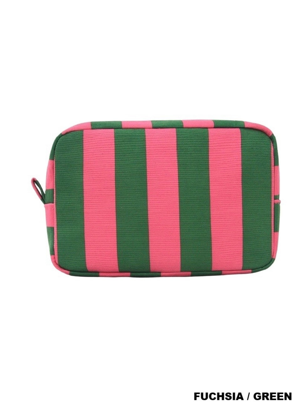 Striped Cosmetic Bag Travel Pouch