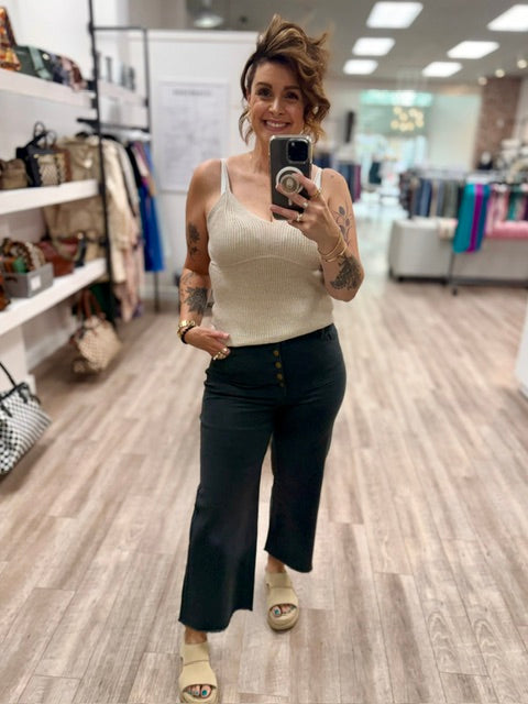 Champagne Toast Knit Tank