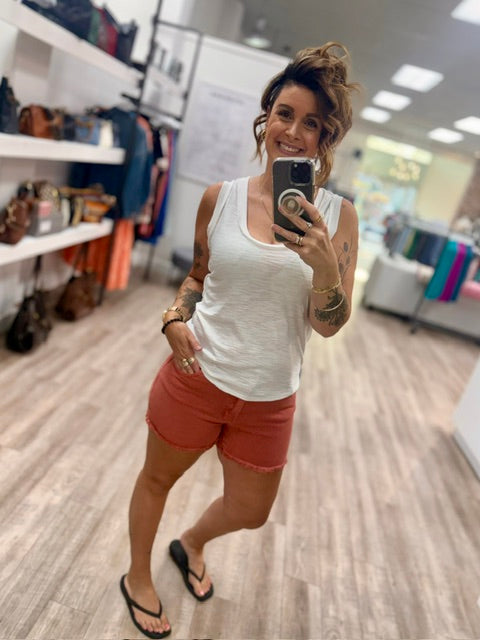 All Day Tank In White