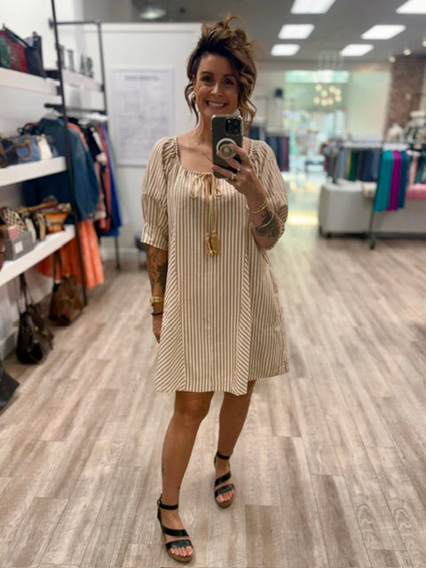 Market Day Dress in Toffee