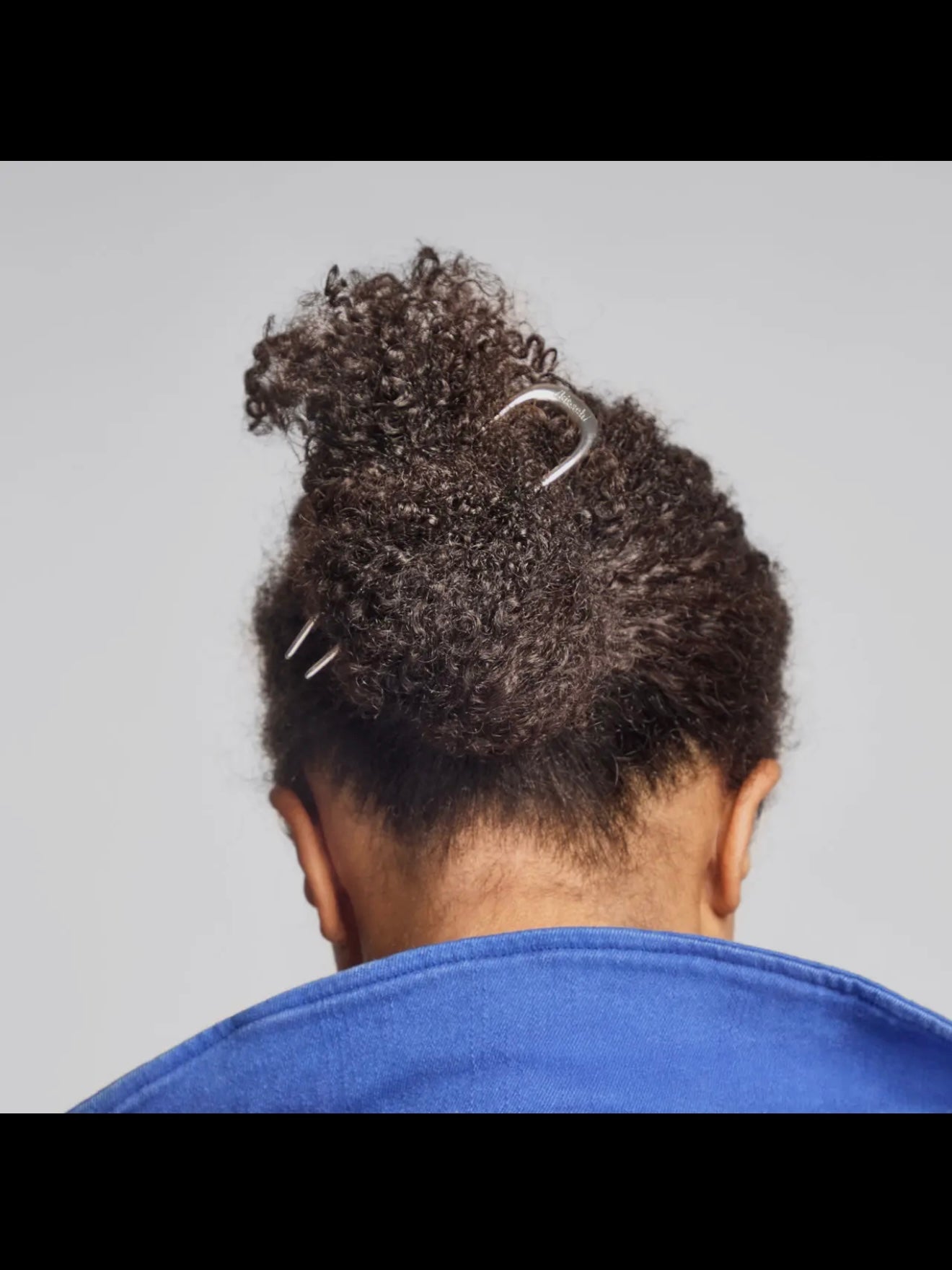 Kitsch Metal French Hair Pin in Silver