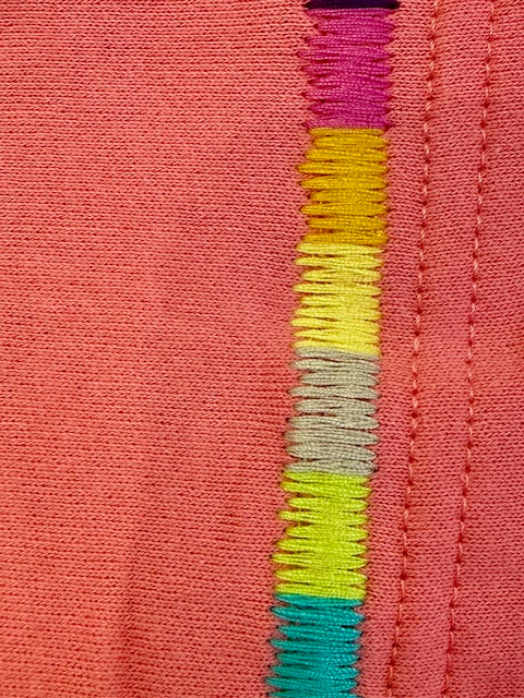 Colour Me Happy Hoodie in Coral