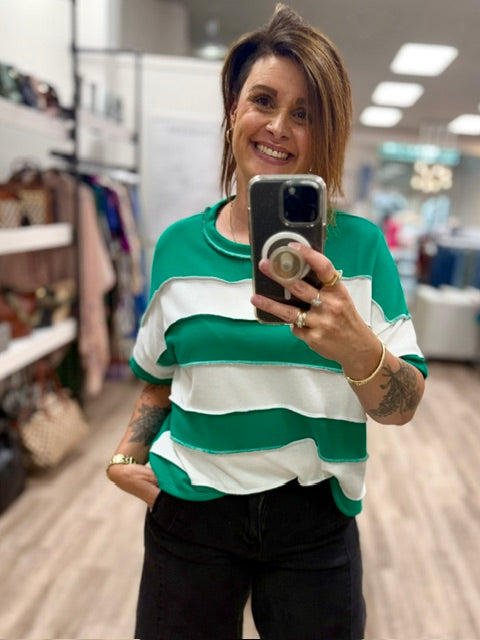 The Kickoff Tee in Kelly Green