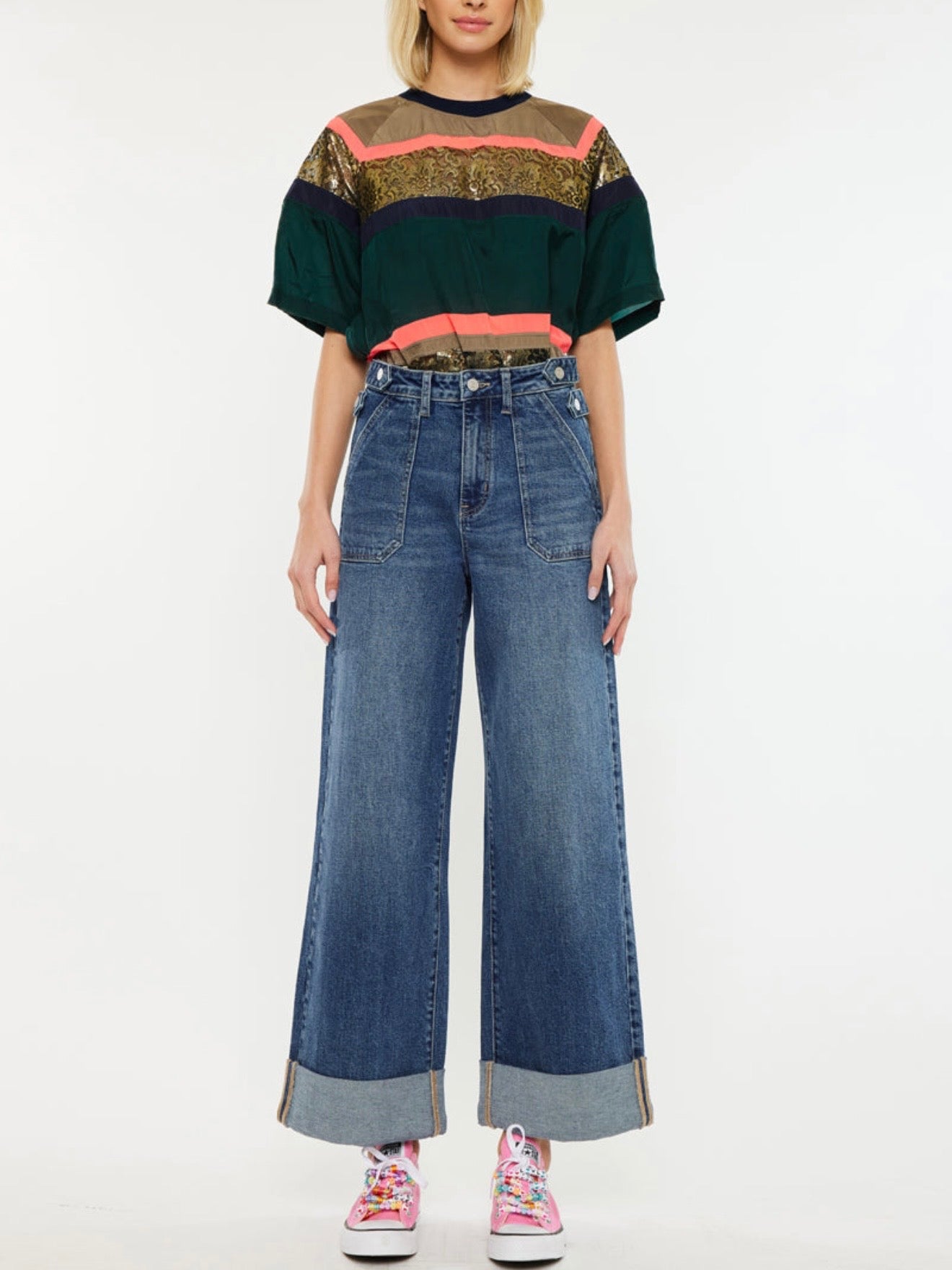 Hunter High Rise 90's Wide Leg Jeans