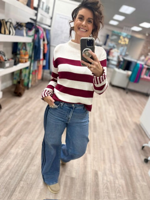 The Off Campus Knit in Cabernet