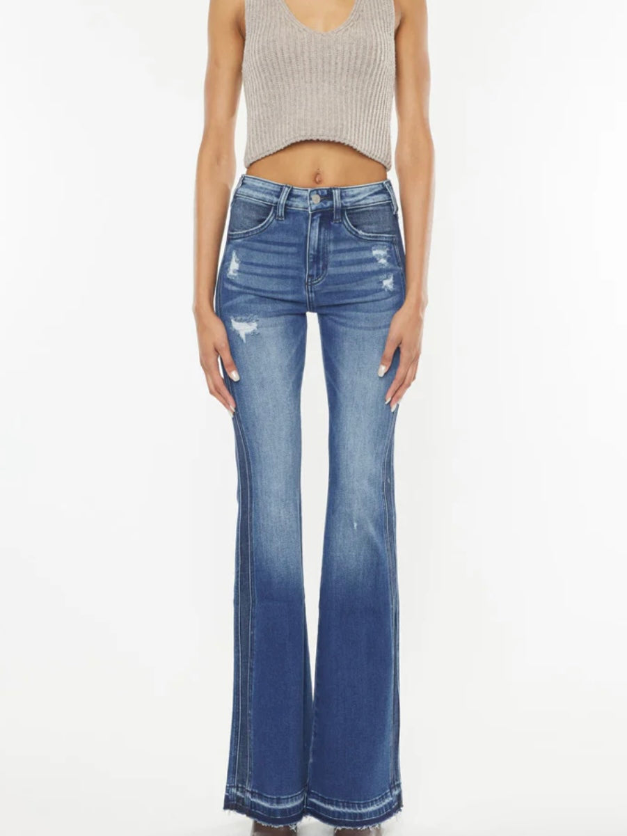 Kancan Clemont High Rise Flare Jeans