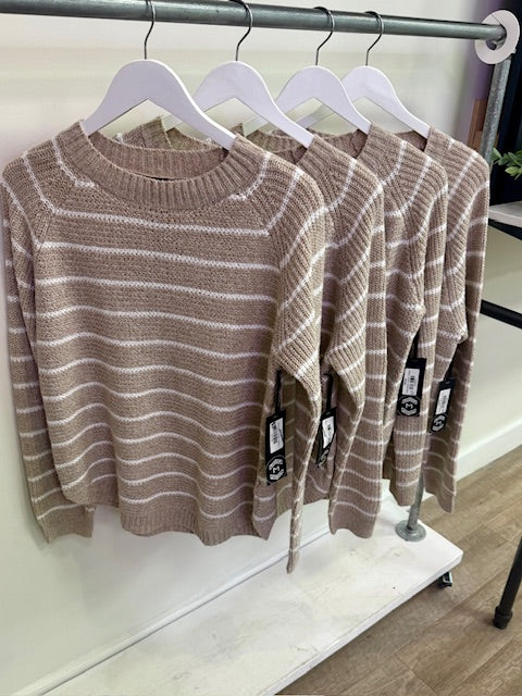 Taupe Motion Sweater