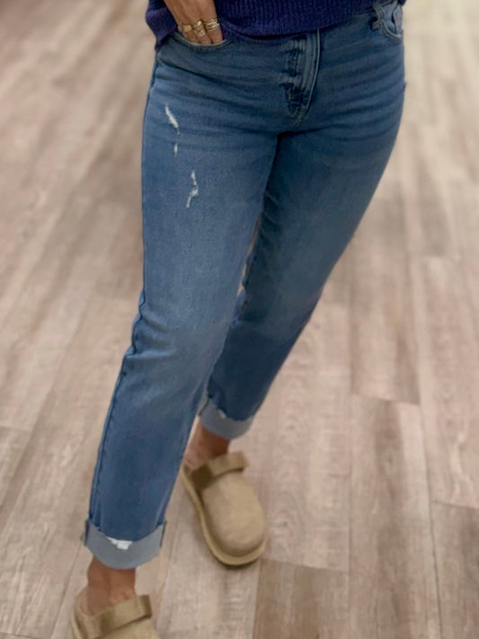 Kancan Ariana High Rise Straight Jeans