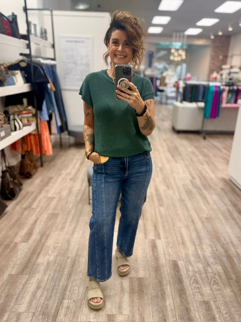 The Camden Sweater Vest in Ash Jade