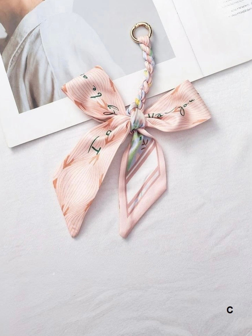 Handmade Scarf Bag Charm Keychain