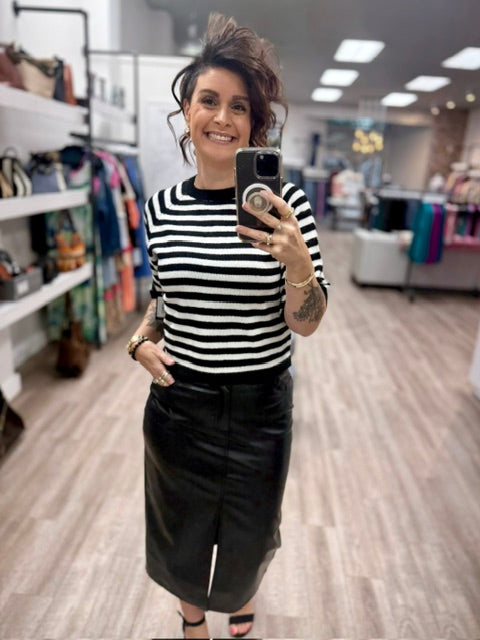 The Audrey Knit Sweater in Black