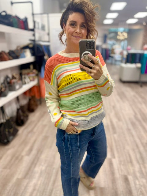The Daydream Sweater in Ivory Coral