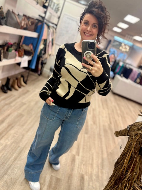 Midnight Botanical Knit