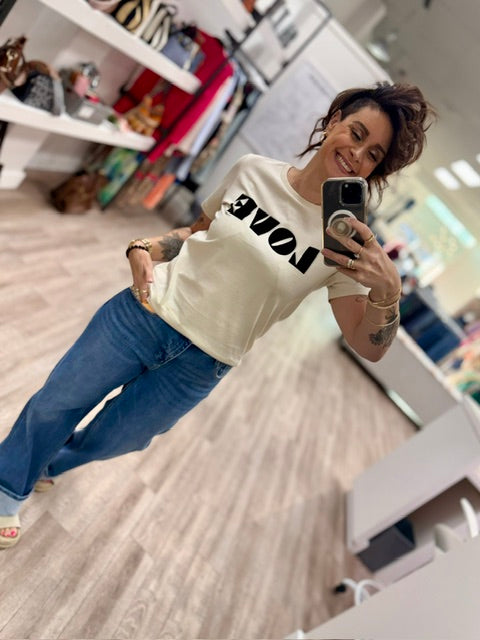 Garcia Love Loud Tee in White Cap