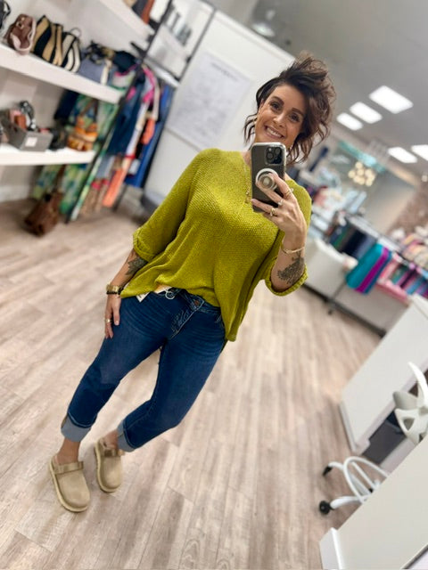 The Easy Does it Knit in Green Tea