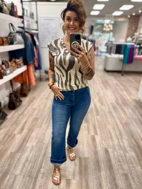 The Sandstorm Print Top in Turtledove