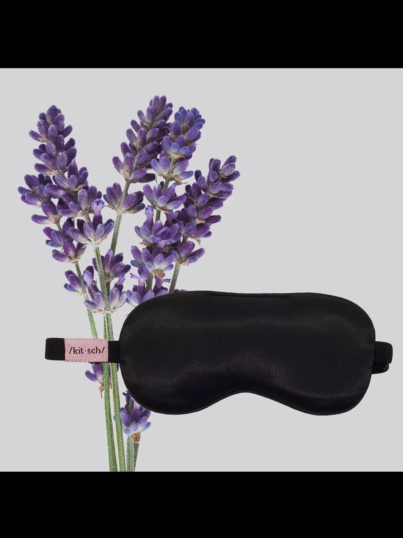 Kitsch Lavender Weighted Satin Eye Mask