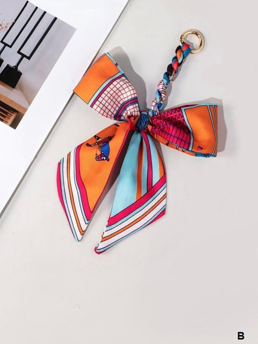 Handmade Scarf Bag Charm Keychain