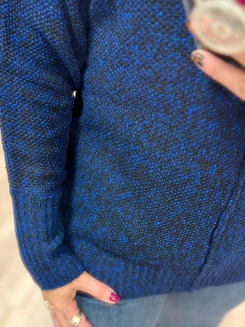 Blue Breeze Knit Sweater in Navy