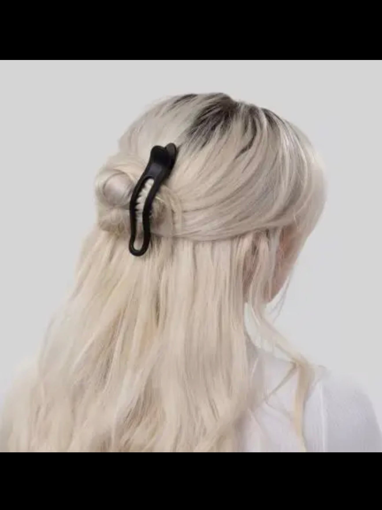 Kitsch Flat Lay Claw Clip 2pc Curved - Black & Tort