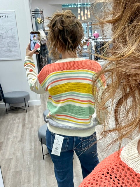 The Daydream Sweater in Ivory Coral