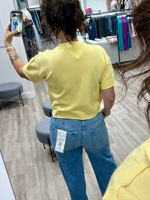 The Casual Cool Sweater in Butter Yellow