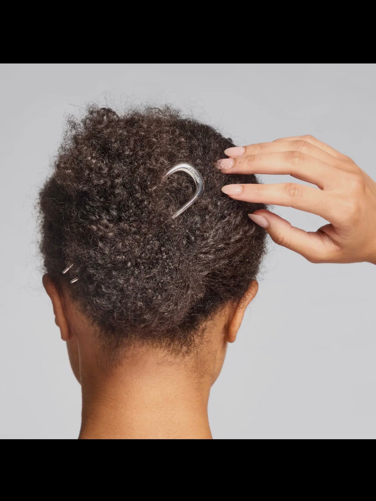 Kitsch Metal French Hair Pin in Silver