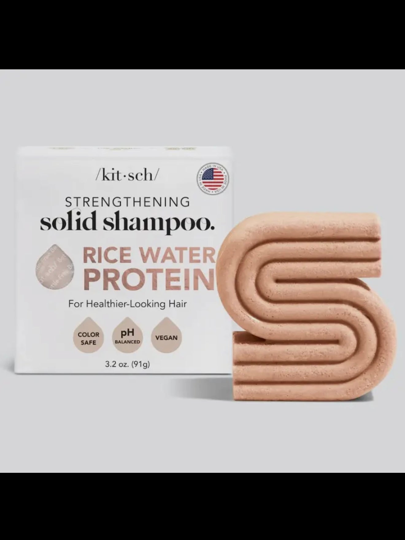 Kitsch Rice Water Shampoo Bar For Hair Growth