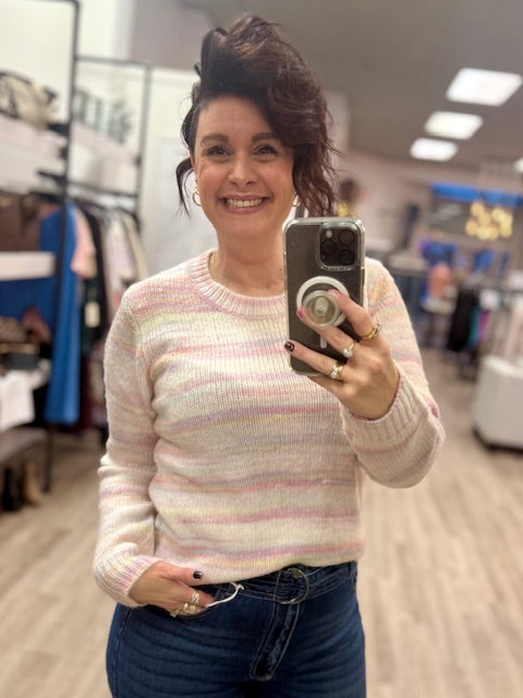 Dreamy Stripe Knit in Rainbow