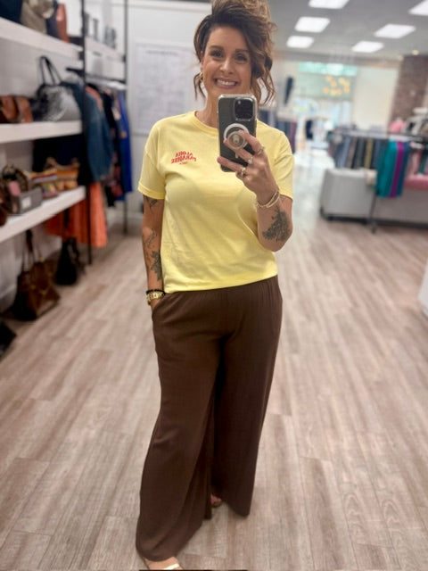 Aloha State Graphic Tee in Lush Lemon