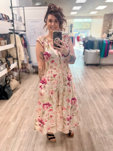 Sweet Magnolia Romper in Natural