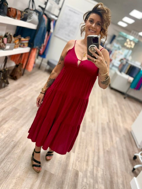 Bordeaux Bliss Dress Cami Dress in Cabernet