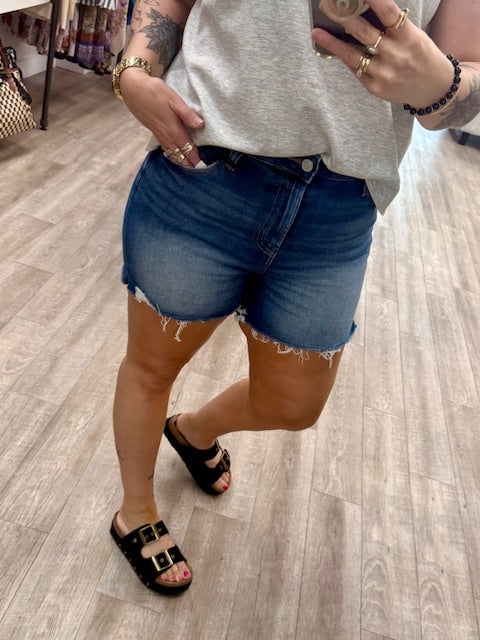 Blue Crush Cutoffs in Dark