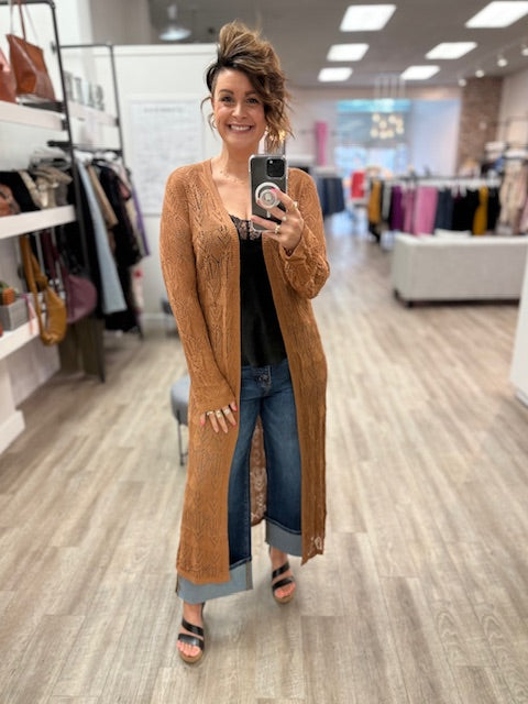 Knit Duster in Mocha