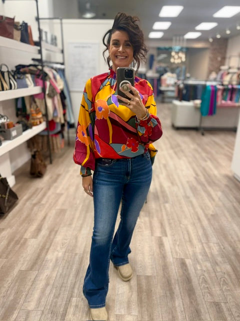 Gallery Muse Blouse in Magenta