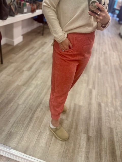 Court Corduroy Cords in Ash Rose