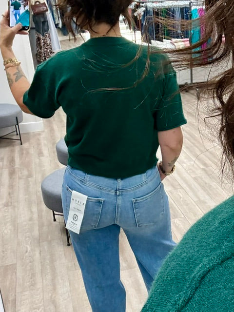 The Casual Cool Sweater in Hunter Green