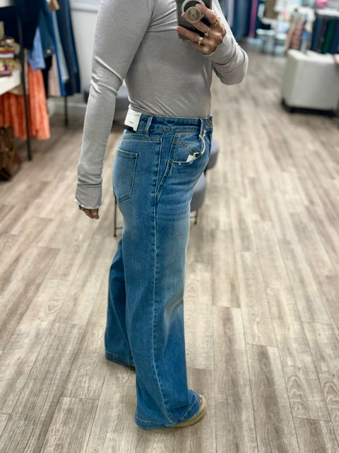 Kancan Victoria A-Line Wide Leg Trousers
