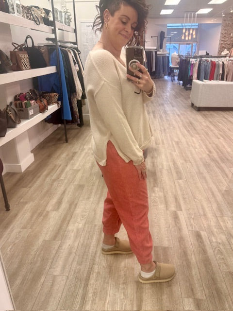 Court Corduroy Cords in Ash Rose