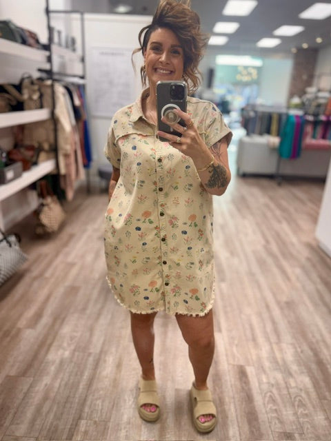 Wildflower Wishes Dress in Khaki