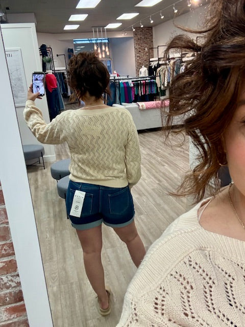 Poppy Pullover in Whitecap